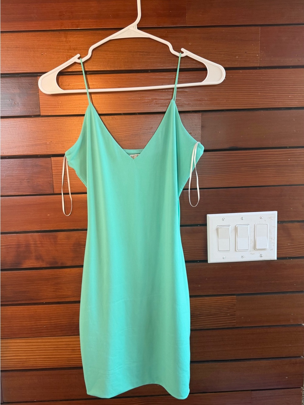 Love Tree Mint Green Spaghetti Strap Slip Dress bodycon